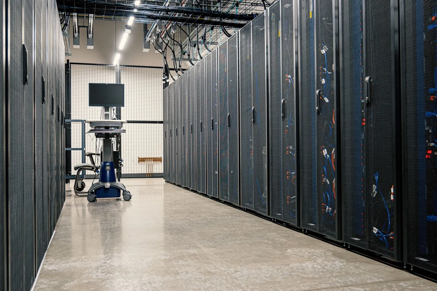 Reference photograph of a data center corridor