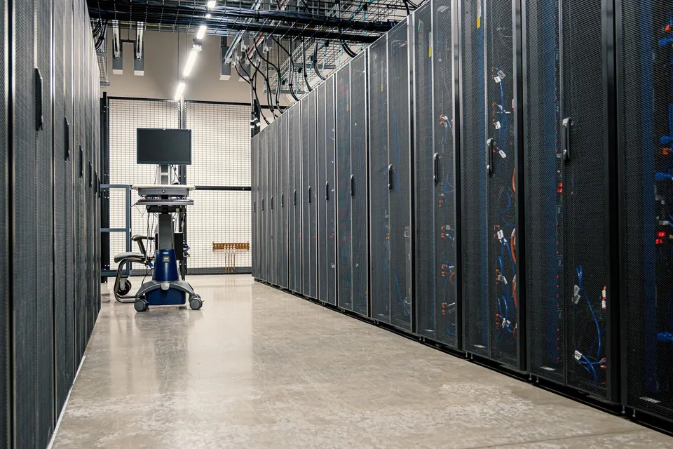 Data center stock photograph